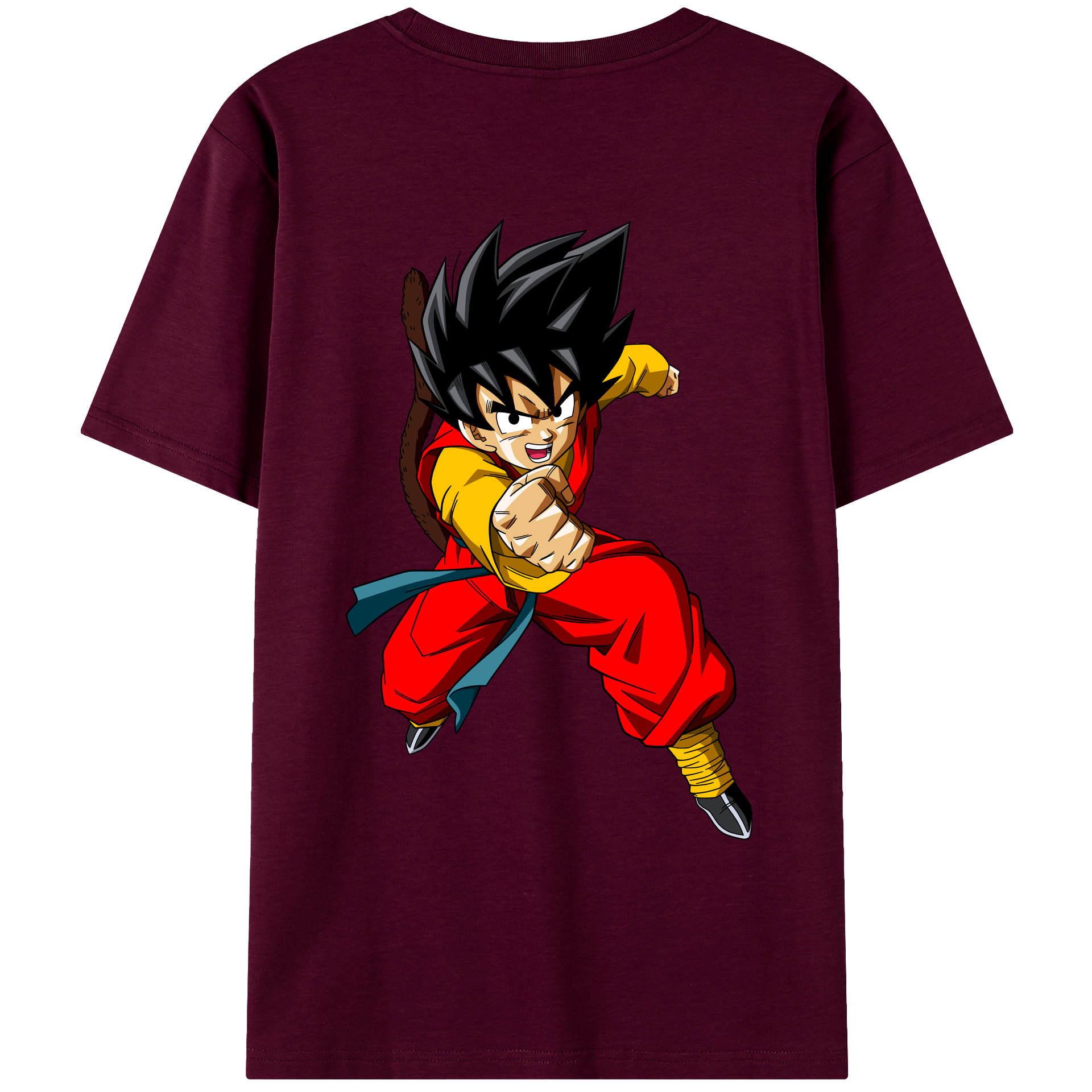 （画像用） ドラゴンボール 孫悟空（そん ごくう）Son Goku カカロット DRAGON BALL Kakarotto レディース半袖Tシャツ(バックプリント)